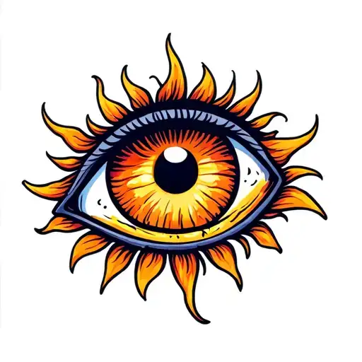 Sun Shaped Like An Eye