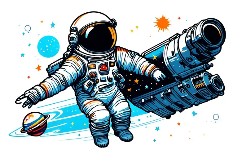 Space With Astronaut