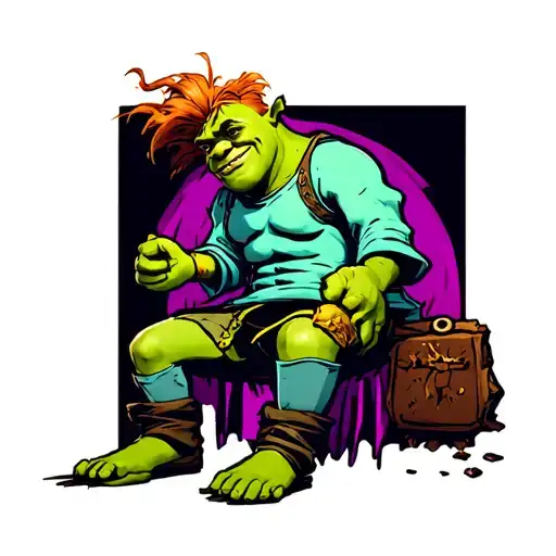 The Ginger Bead Man From Shrek With A Broken Leg