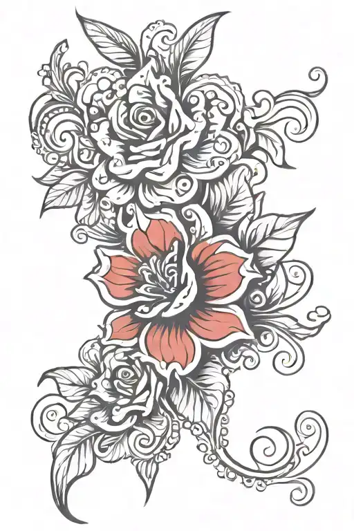 Flores Y Ornamental Design
