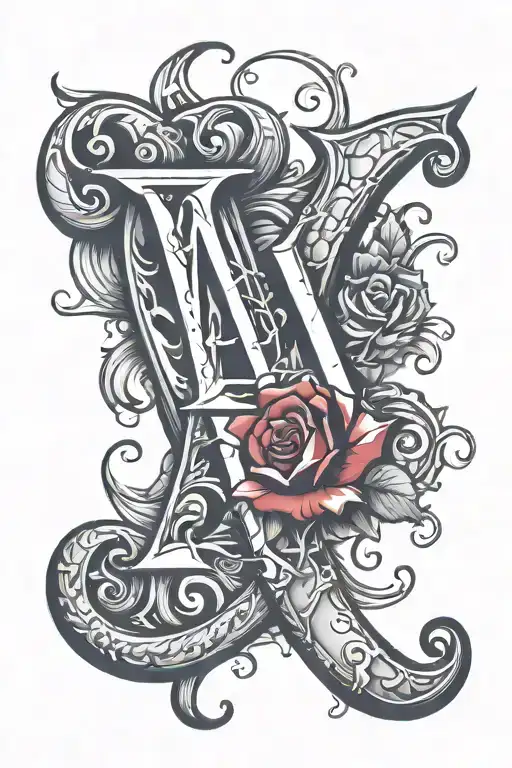 The Letter A And R With Heart