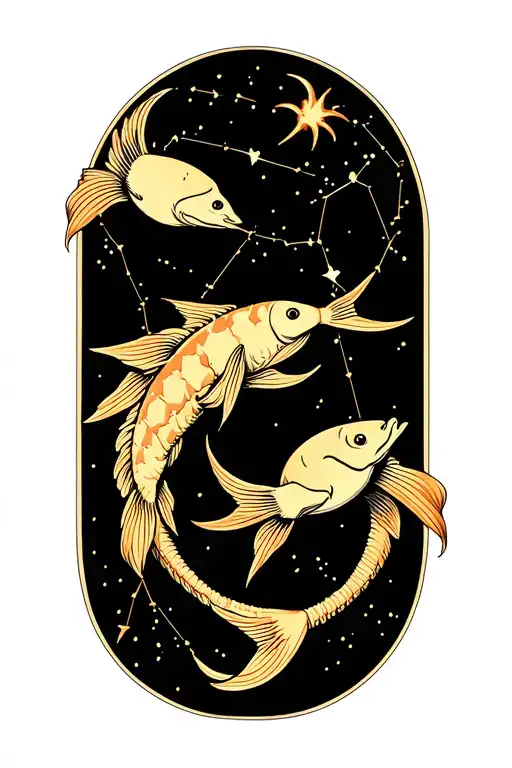 Constellation Of Pisces Constellation Intertwined