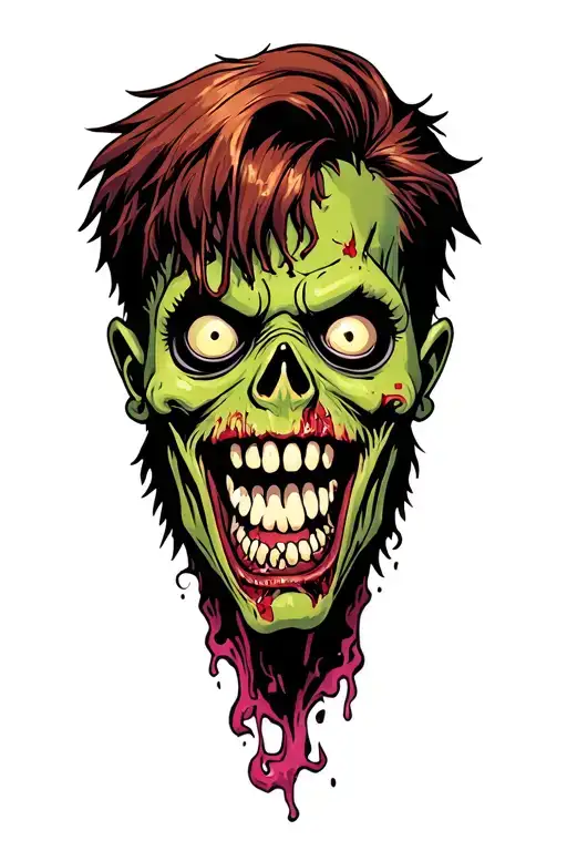 Heroes Of Disney Cartoons In The Zombie Style