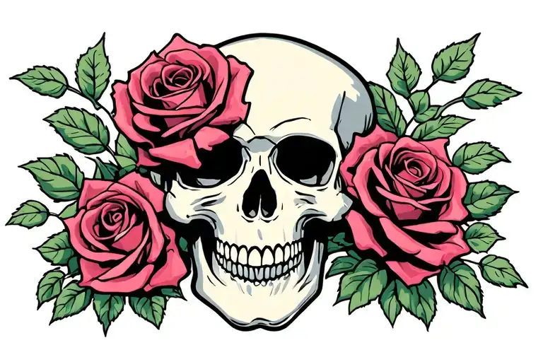 Skull And Roses