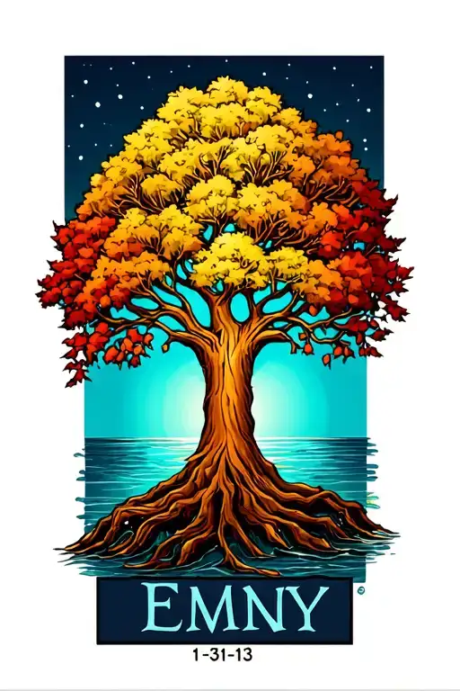 Tree Of Life With The Name Emmy And Date 1-31-13
