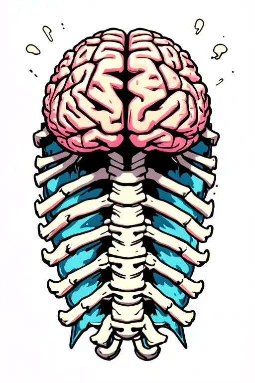 Brain Attached To Spine