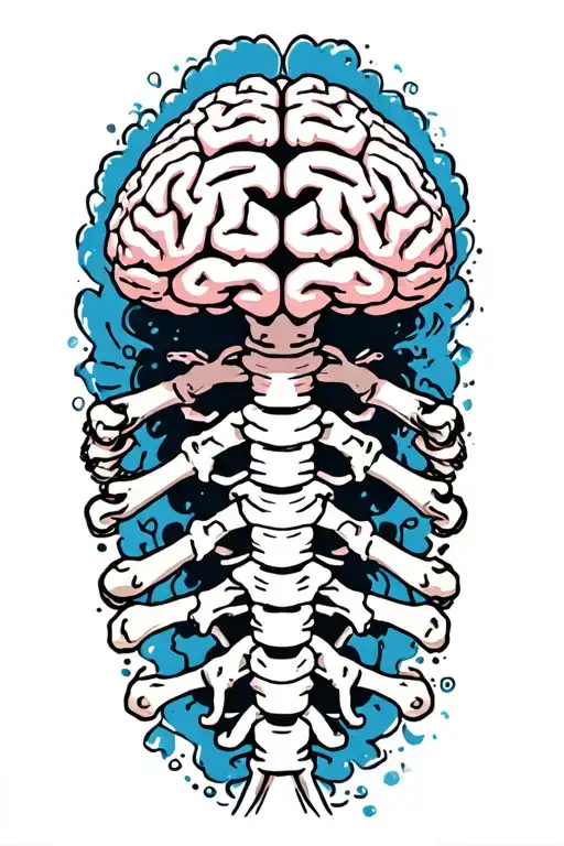 Brain Attached To Spine