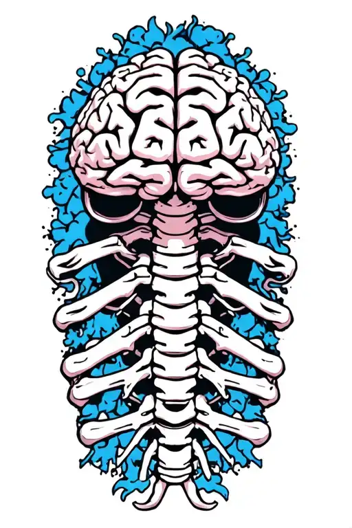 Brain Attached To Spine