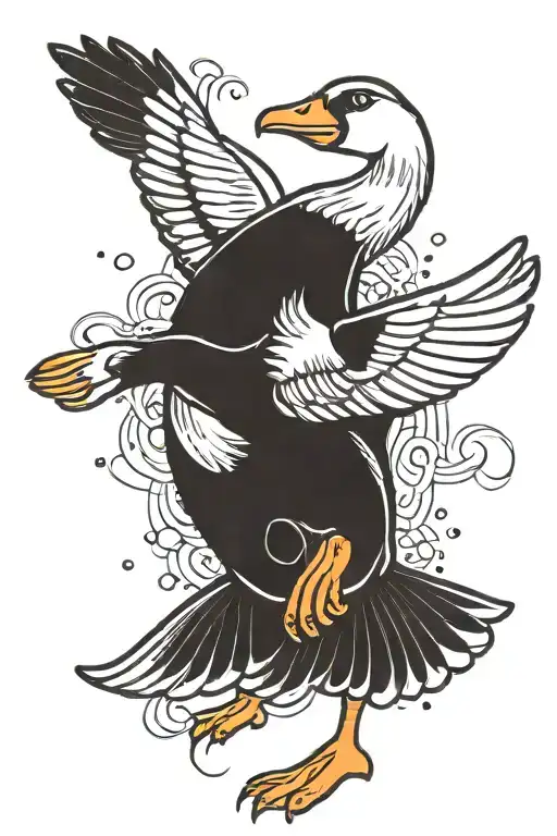 Animated Goose Dancing