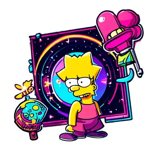 Simpsons Disco Stud