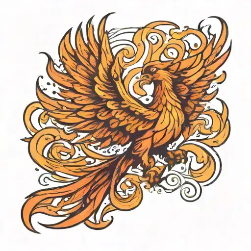 Phoenix Simple With Fire