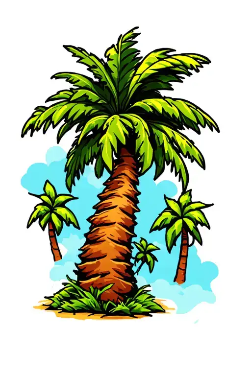 Sharp Edge Palm Tree