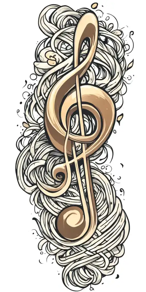 Music Note Intertwined