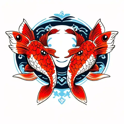 Japanese Temple Koi Fish Samurai Warrior Is Only A Mask