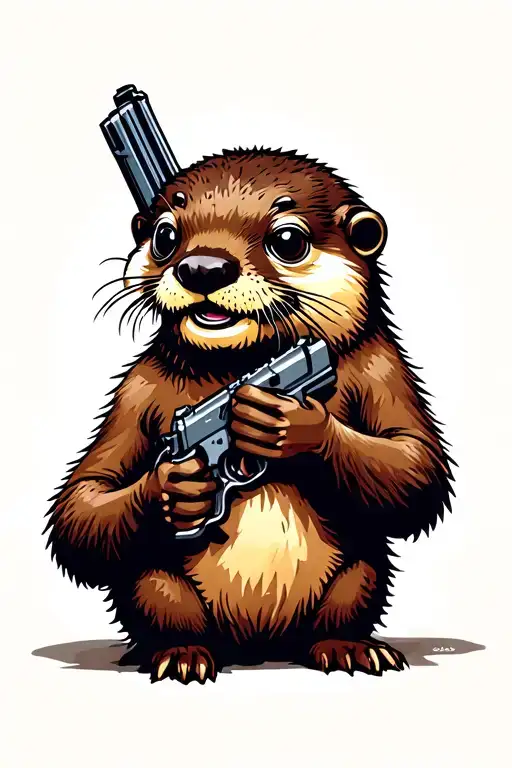 Otter With Guns