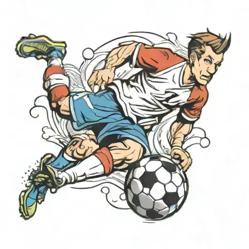 Soccer Player Kicking