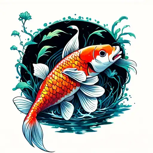 Fennel And Koi Fish Transforming