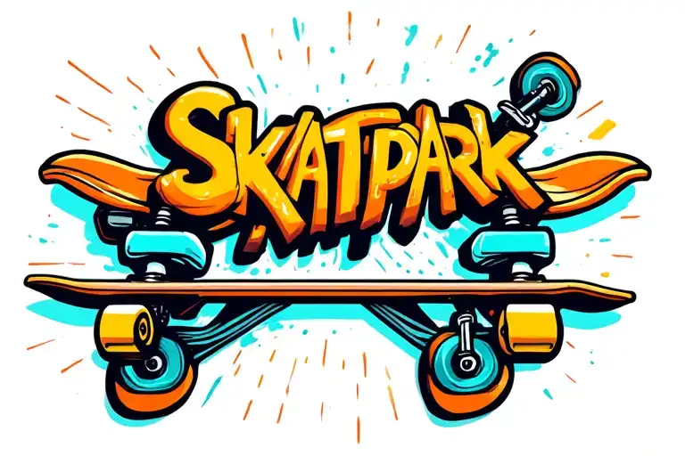 Skatepark Above One Skateboard Deck