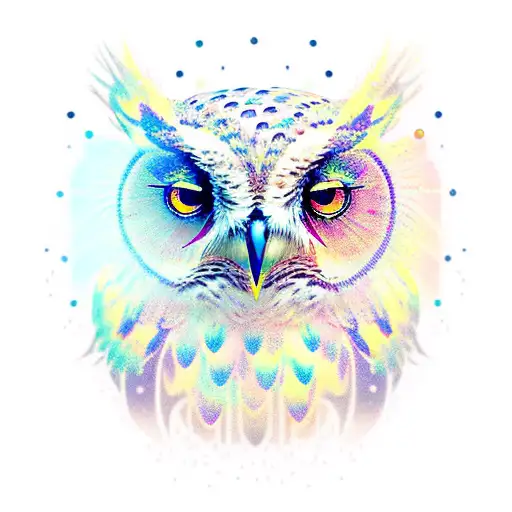 Owl With Sparkles Evan