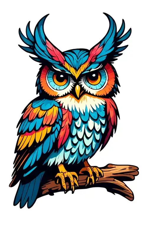 Colourful Owl