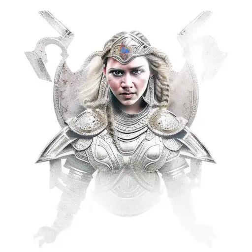 Warrior Princess With Roman-inspired Armor
