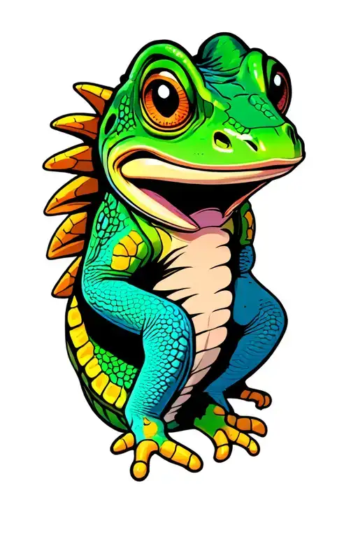 Gecko With Name Archie