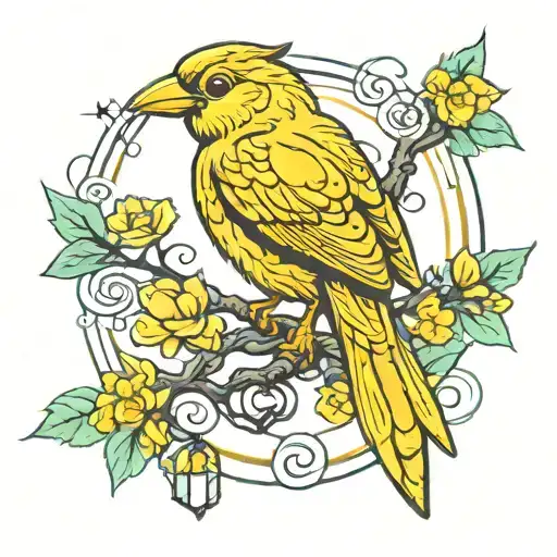 Pretty Lights Yellow Bird