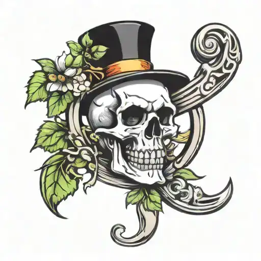 Skull Horseshoe Clover Luck Clover Made Just