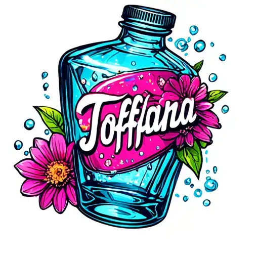 Aqua Toffana Bottle Sparkle Girly