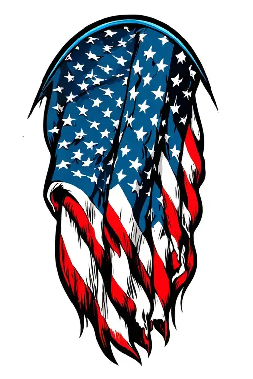 American Flag And Confidnece