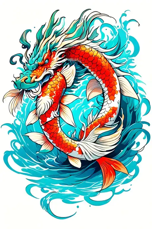 Koi And Dragon