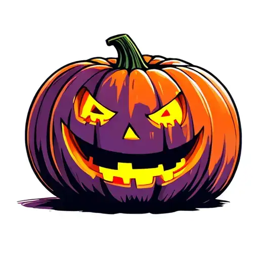 A Funny Halloween Pumpkin Nipple