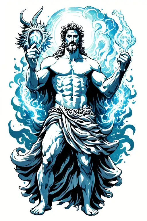 Poseidon Doing Magic