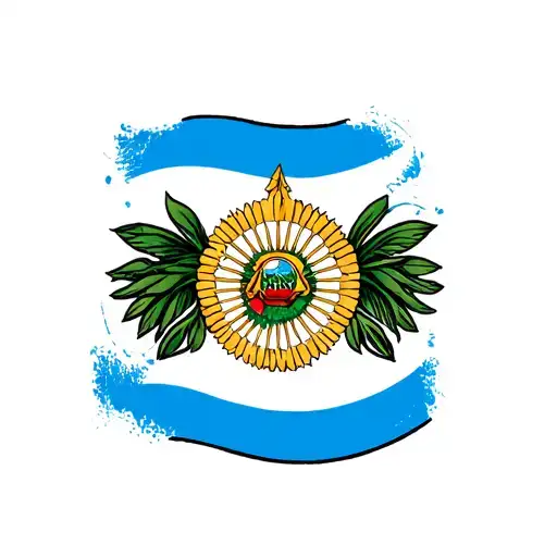 Argentina Themed Tatoo