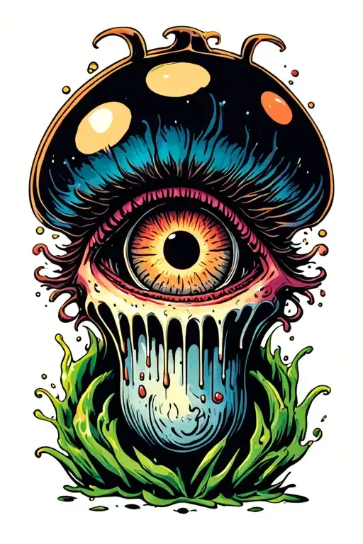 Creepy Dripping Eyeball