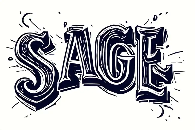 Sage Name Written