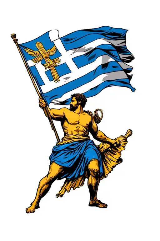 Scotladnd And Greek Flag