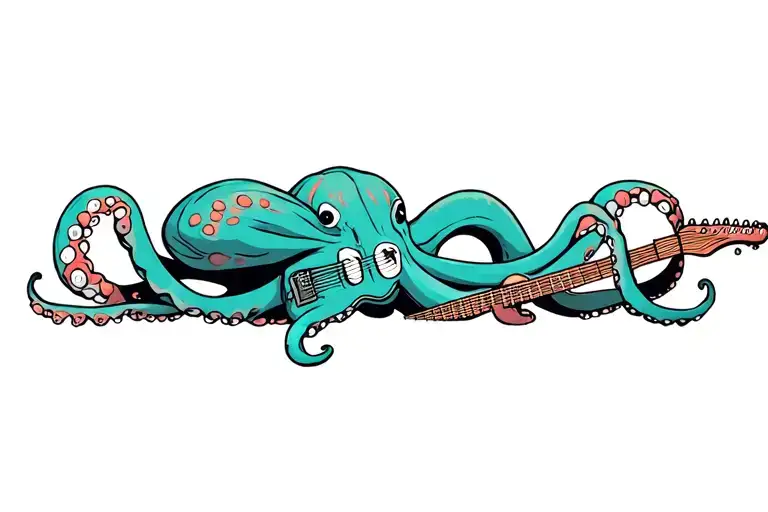 Octopus With A Guitar