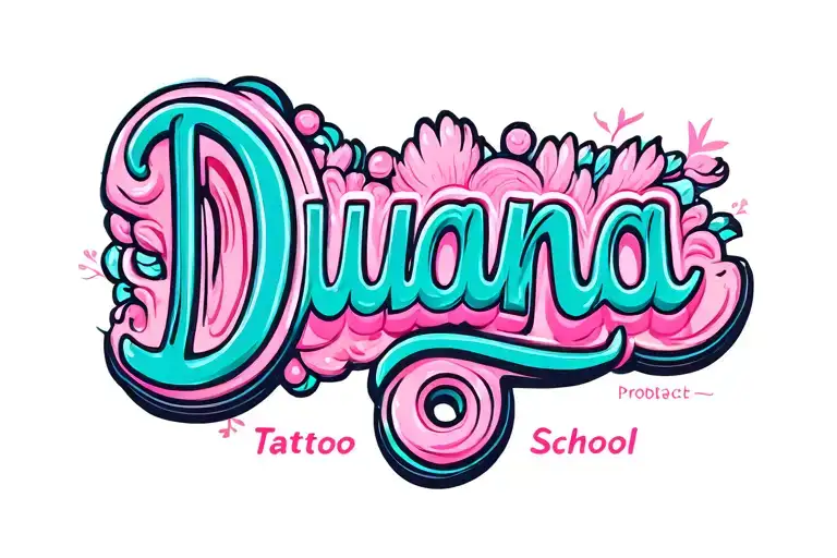 Duana In Cursive Font