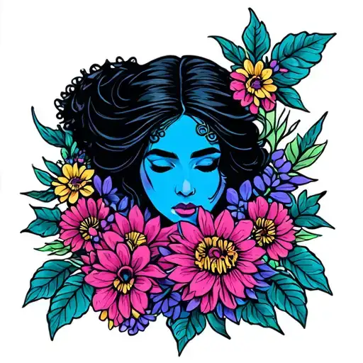 Cornucopia Gypsy Style With Flowers