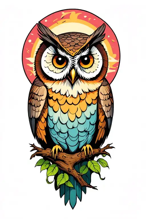 Owl And Tree Of Life