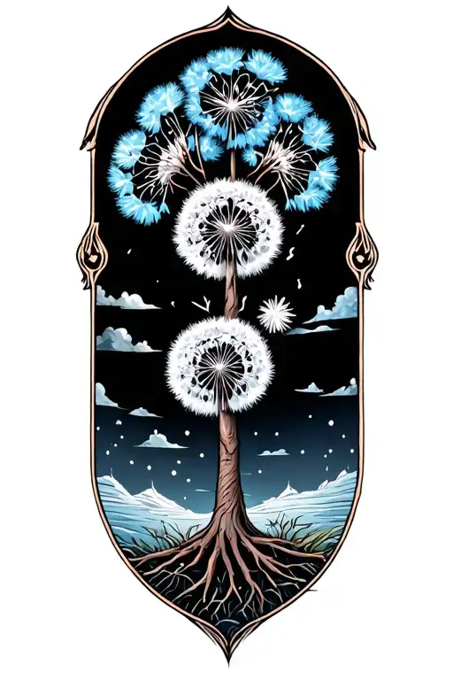 Tree Of Life And Dandelion
