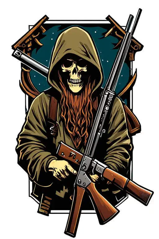 Hooded Reaper With Rifle