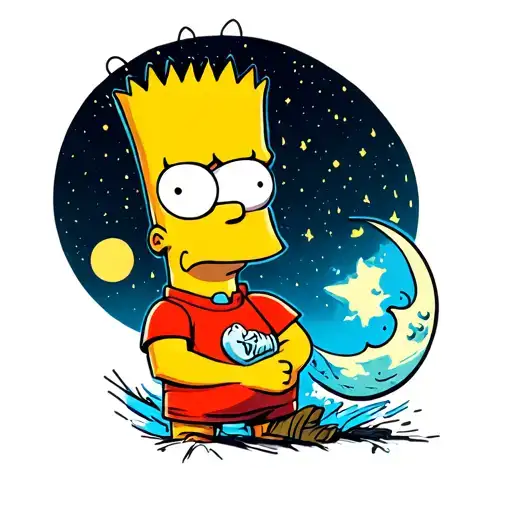 Bart Simpson Mooning