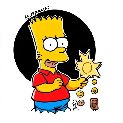Bart Simpson Mooning