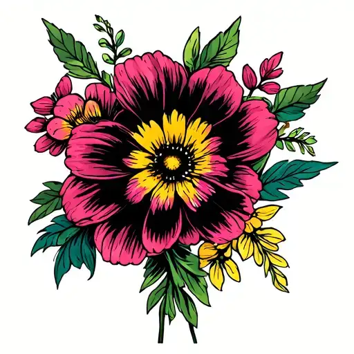 Flowers Intertwined For Feb Birth Flower