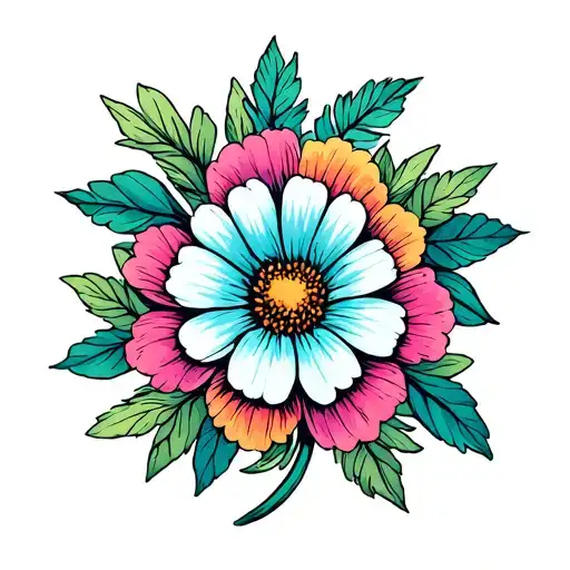 Flowers Intertwined For Feb And July Birth Flower