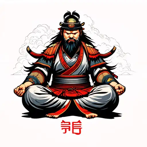 Samurai Warrior Meditating