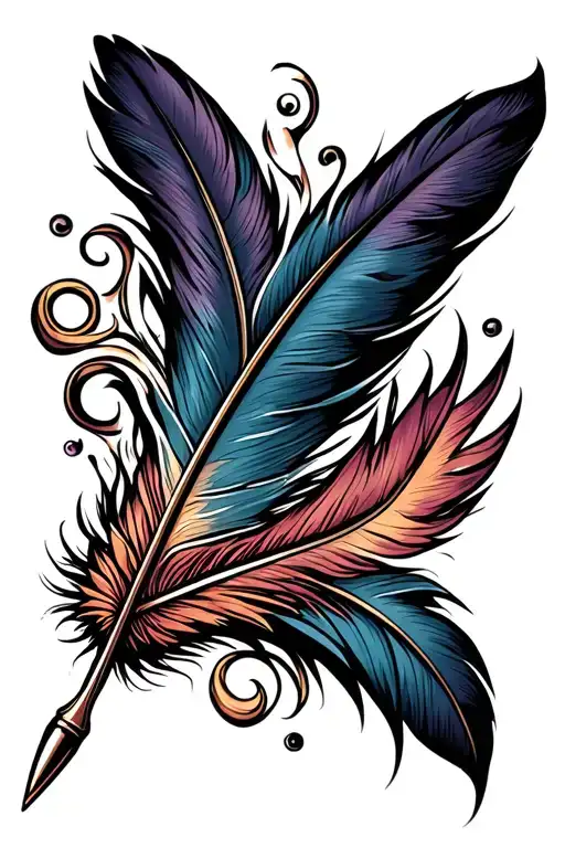Feather Pen Writing