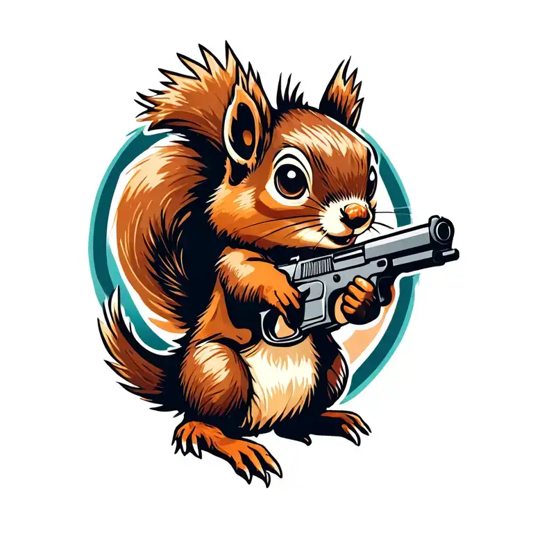 Squirrel With Gun